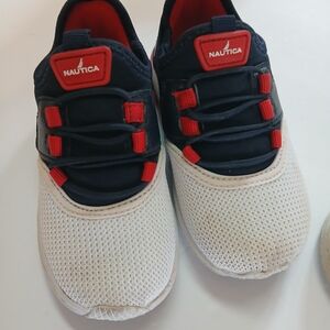 Nautica Kids' Navy and White Sneakers Size 7C